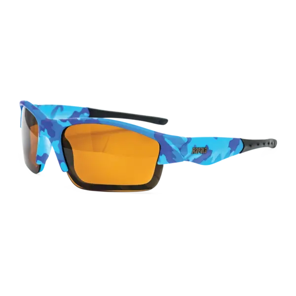 Rapala Boys Polarized Fishing Glasses. Blue Camo