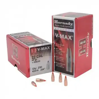 Hornady .224 40Gr  V-Max Bullets Qty 250