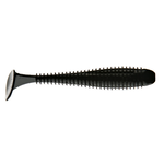 Keitech Swing Impact Fat 3.8" Black 6-pk