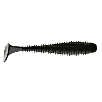 Keitech Swing Impact Fat 3.8" Black 6-pk