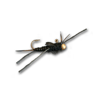 Jiggy Stone Fly. Black 2-pk