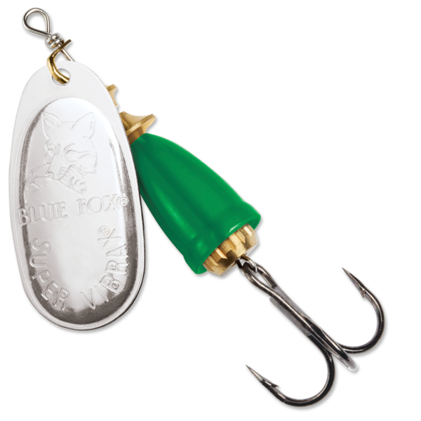 Blue Fox Classic Vibrax #1 1/8oz Silver/Fluorescent Green(AS25)