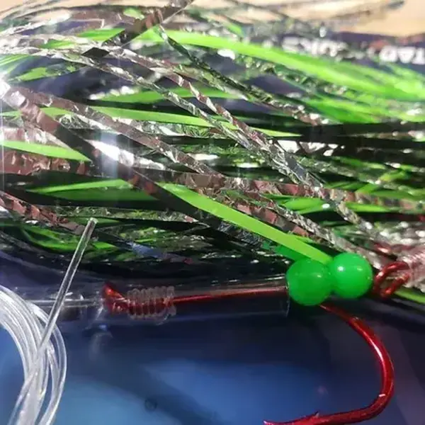 GRC Tournament Series Trolling Fly 4" Chrome Frog Glow