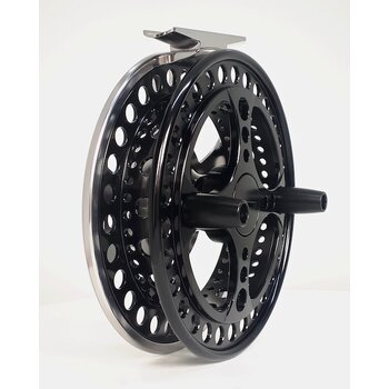 Raven Matrix Fully Ported Twisted  Edition Float Reel. Black Spool/Titanium Sideplate 4 3/4"