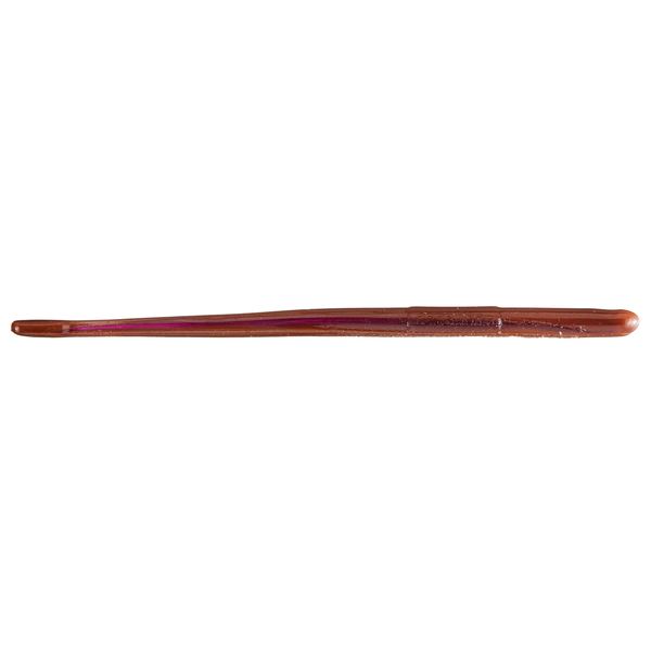 Roboworm Straight Tail Worm 4-1/2" Oxblood Red Flake 10-pk
