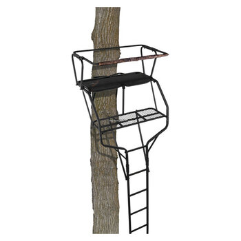 Big Game LS4860 Gaurdian XLT Ladderstand, 18' Two-Person Ladderstand, Flex-Tek Seat