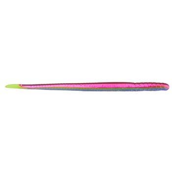 Roboworm Fat Straight Tail Worm 4-1/2" Morning Dawn Red Chart Tail 8-pk