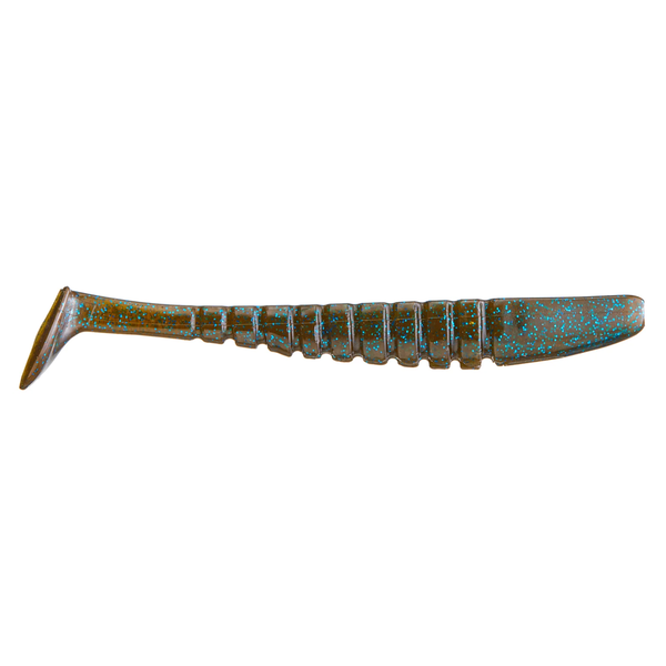 X Zone Pro Series Swammer 4" Green Pumpkin Blue Flake