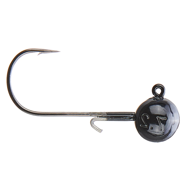 X Zone Tungsten Ball Head Jig Black 3/8oz 1/0 2-pk