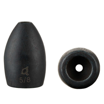 X Zone Tungsten Flipping Weight Black 5/8oz 2-pk