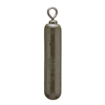 X Zone Tungsten Tie On Skinny Drop Shot Weight 1/2oz Green Pumpkin 2-pk