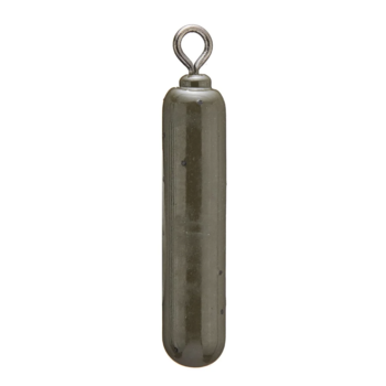 X Zone Tungsten Tie On Skinny Drop Shot Weight 3/16oz Green Pumpkin 5-pk