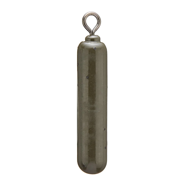 X Zone Tungsten Tie On Skinny Drop Shot Weight 3/8oz Green Pumpkin 3-pk