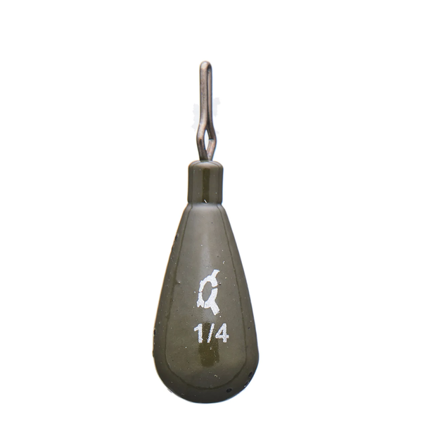 X Zone Tungsten Tear Drop Shot Weight 1/2oz Green Pumpkin