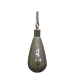 X Zone Tungsten Tear Drop Shot Weight 3/16oz Green Pumpkin