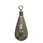 X Zone Tungsten Tie-On Tear Drop Shot Weight 1/2oz Green Pumpkin 2-pk