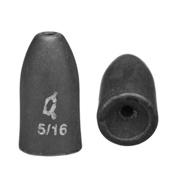 X Zone Tungsten Worm Weight Black  1/8oz 4-pk