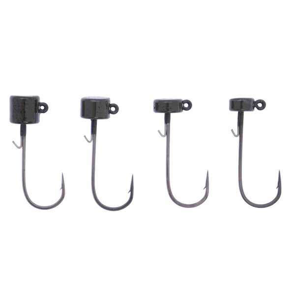 X Zone Ned Rig Head Green Pumpkin 3/16oz 5-pk