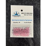 North Shore Tackle Acrylic Beads 6mm Frost Soft Pink
