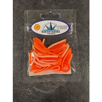 North Shore Tackle Trout Worm's 2" Creamsicle