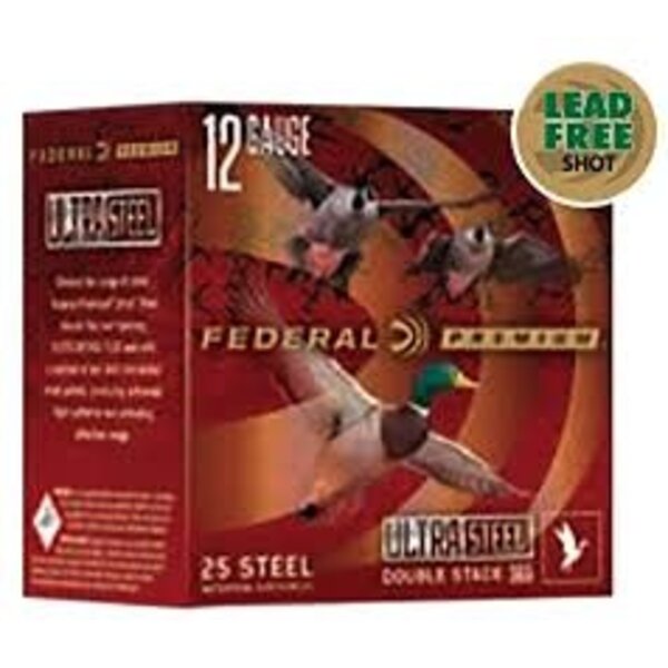 Premium Ultra Steel 12 Ga 3in 1-1/4oz 2 & 4 Shot 25Rnds