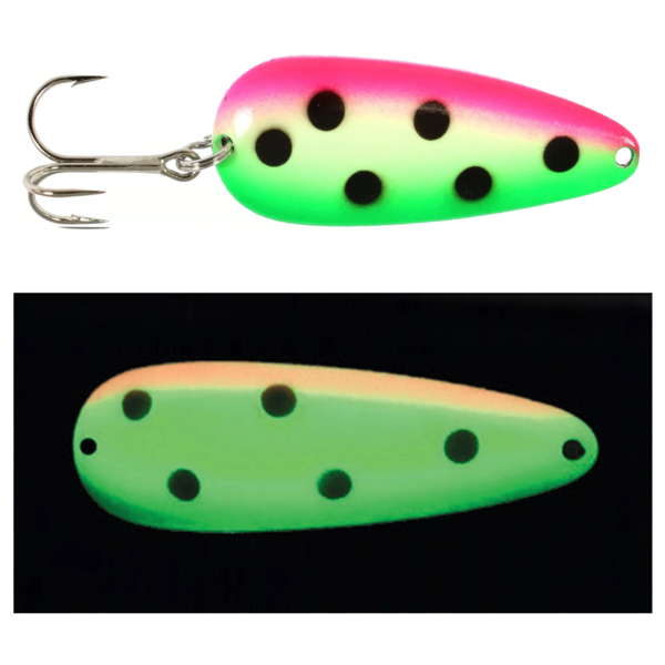 Moonshine Lures Casting Spoon Atomic Melon 5/8oz