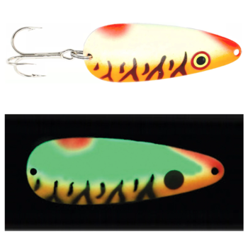 Moonshine Lures Casting Spoon Tangerine Tiger 5/8oz