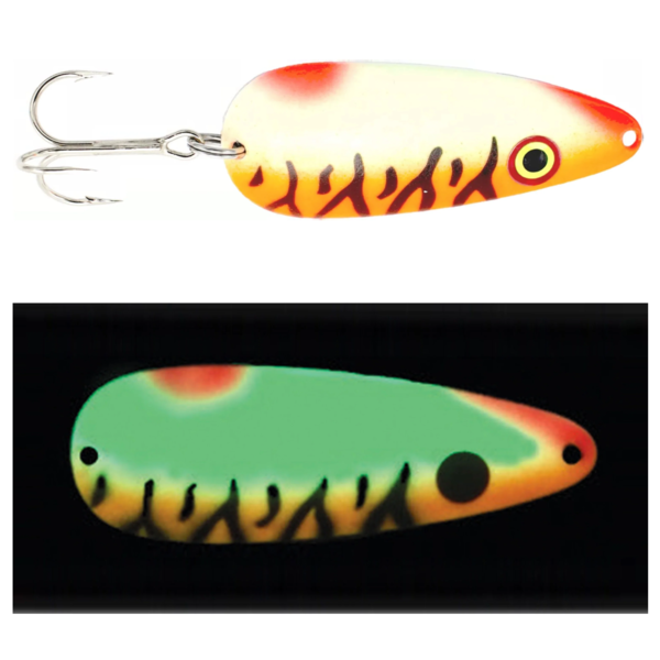 Moonshine Lures Casting Spoon Tangerine Tiger 5/8oz