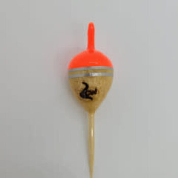 Coolwaters Coolwaters Balsa Wood 9g Fixed Acorn Float Hot Orange