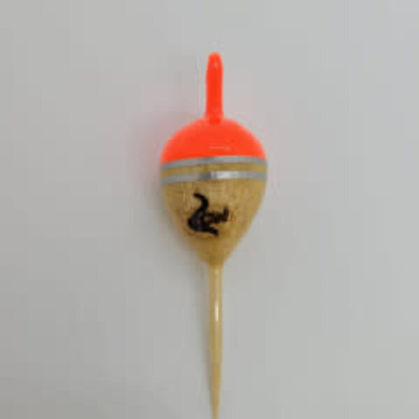 Coolwaters Coolwaters Balsa Wood 9g Fixed Acorn Float Hot Orange