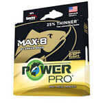 PowerPro Max8 40lb 8-Carrier Braided Line 300yds White