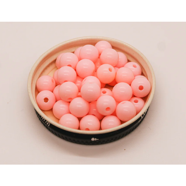 Bounty Tackle Acrylic Bead 8mm Bubble Pink