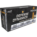 Fiocchi 357B Defense Dynamics 357 Mag 158 gr Jacketed Hollow Point 50 Per Box 20 Cs