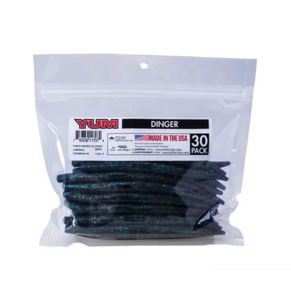 Yum Dinger 5" June Bug 30-pk
