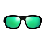 waterland Polarized Sunglasses Milliken Matte Black - Green Mirror