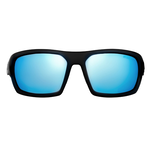 waterland Polarized Sunglasses Milliken Matte Black - Blue Mirror