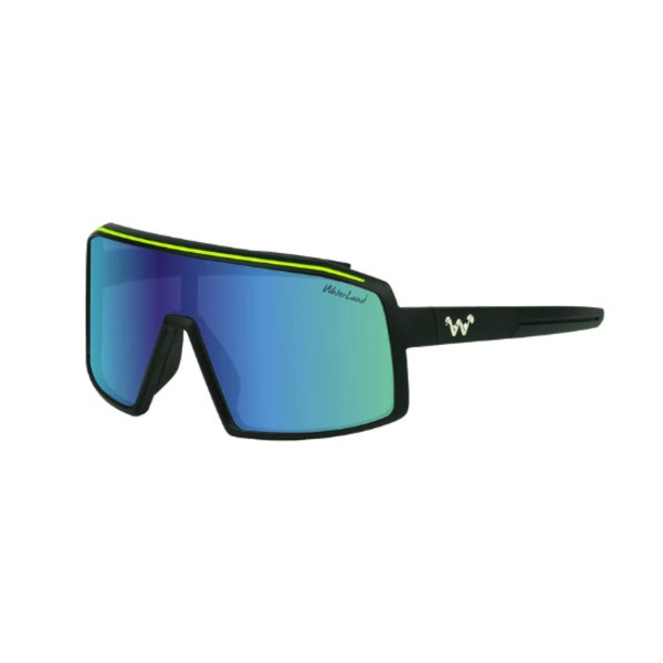 waterland Sunglasses Cooker Black Green Mirror