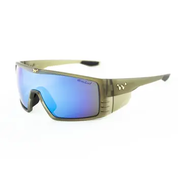 waterland Polarized Sunglasses BedFisher Matte Olive - Blue Honey Mirror