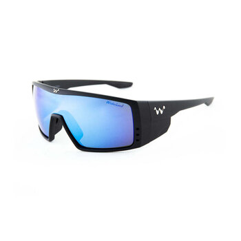 waterland Polarized Sunglasses BedFisher Matte Black - Blue Honey Mirror
