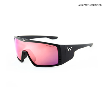 waterland Polarized Sunglasses BedFisher Matte Black - Rosewater Honey Mirror