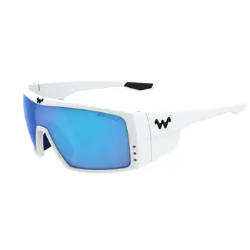 waterland WaterLand Polarized Sunglasses On'em Matte White - Blue Honey Mirror