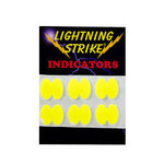 Anglers Image Lightning Strike Stick-On Indicators. Fl Yellow