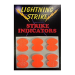 Anglers Image Lightning Strike Stick-On Indicators. Fl Orange