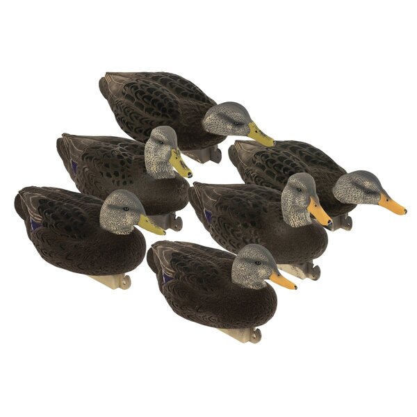 Tanglefree Flight Flocked Black Duck Decoys 6 Pack