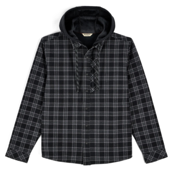 Simms M's Coldweather Hoody Plaid Black