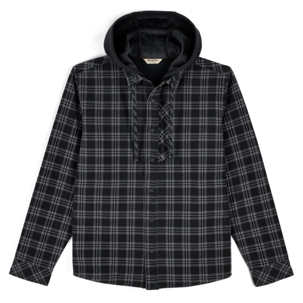Simms Men's Coldweather Hoody Plaid Black