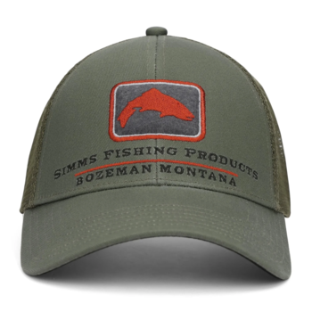 Simms Trout Icon Trucker Cap Smokey Olive