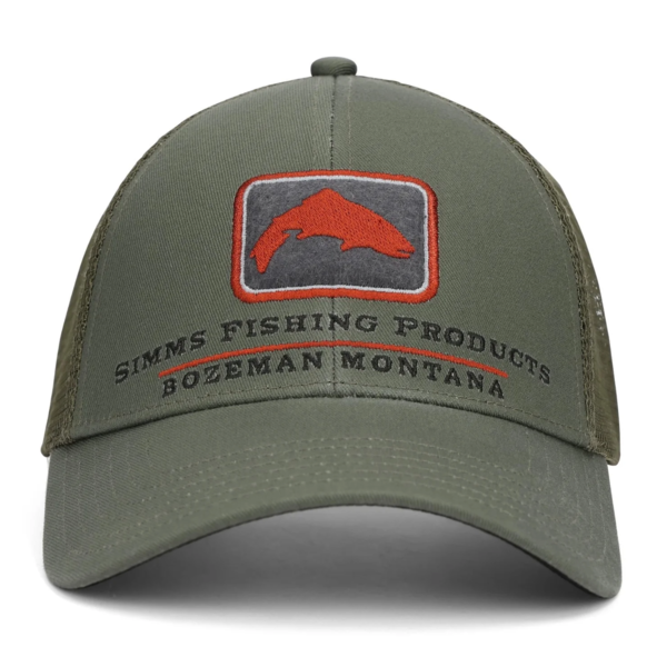 Simms Trout Icon Trucker Cap Smokey Olive