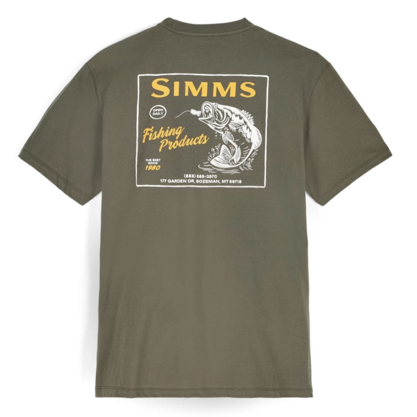 Simms Men's Local Bass Shop T-Shirt Loden