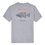 Simms Men's Bass Ruler T-Shirt Athletic Heather